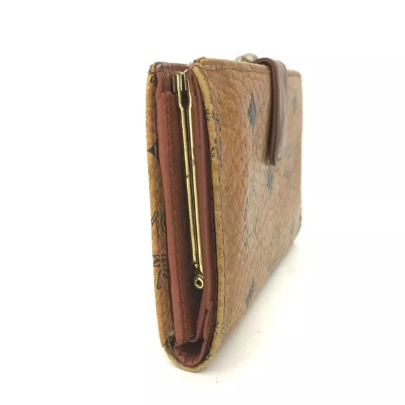 Authentic MCM Logo Leather Bifold Wallet GUC - Picture 2 of 9